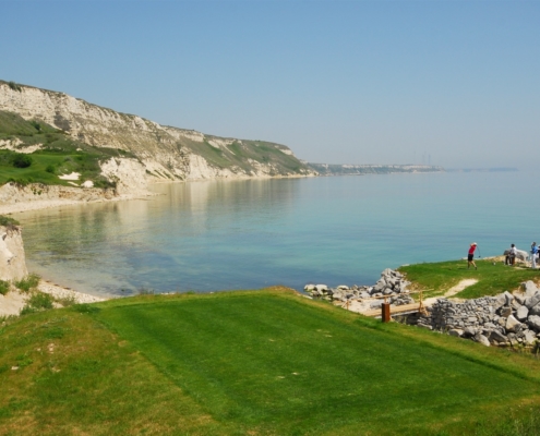 Thracian Cliffs Abschlag über die Bucht